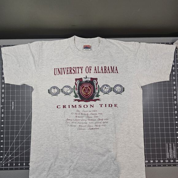 Vintage Alabama Nutmeg Tshirt XL Football Embroidered 90s Singlestitch College - Picture 1 of 10